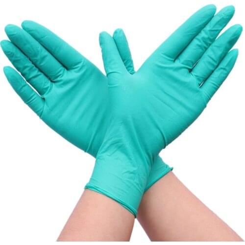 Disposable Dingqing Gree rubber latex gloves dental beauty catering oil-proof experimental food gloves acid and alkali resistant