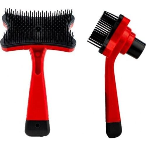 Pet Comb-Self-Cleaning Brush-Red