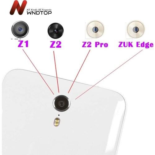 2pcs/Lot New Back Rear Camera lens glass replacement for Lenovo VIBE ZUK Z2 PRO / Z1 Z1221 Z2 / Edge with Sticker top quality