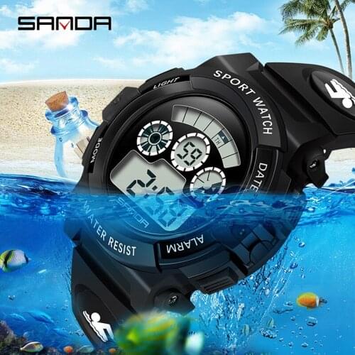 BASID Sport Watch Kids Boys Girls Child Colorful Watches Cartoon Waterproof For Birthday Gifts Digital Clocks Students Women Men