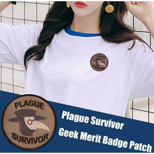 Survivor Badge Patch Stickers Clothes DIY Cloth Mend Decorate Embroidery Patches Appliques Clothes Stickers Clothing Badges