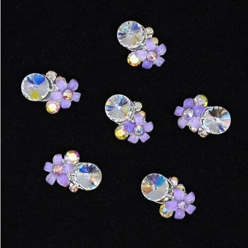 100pcs/lot Metal 3D Alloy Nail Art Rhinestone metal manicure nails accessories nail art decoration DIY NAIL DRILL charms JEWQR