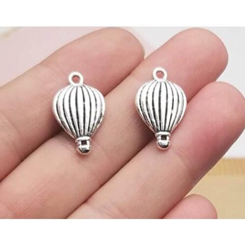 15pcs/lot--21x13mm, Antique silver plated hot air balloon Charms ,DIY supplies, Jewelry accessories