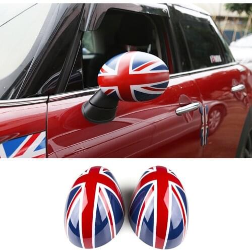 2Pcs/set Door Rear View Mirrors Cover Case Sticker Decal Car Styling For Mini Cooper One S R50 R52 R53 2002-2006 Accessories