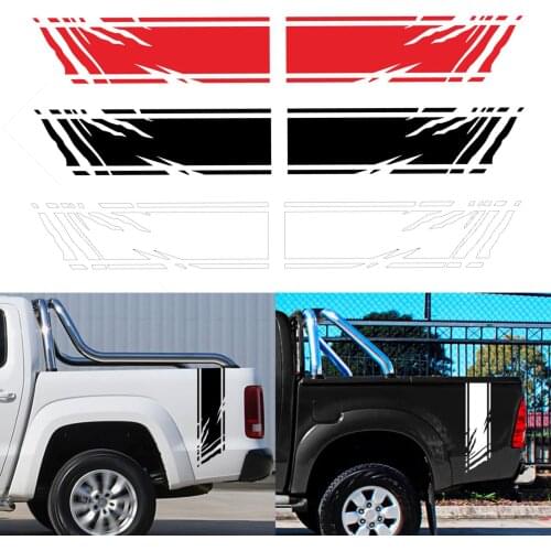 Universal 2 PCS Pick-up Car Tail Trunk Side Decor Sticker Vinyl Decals DIY Styling