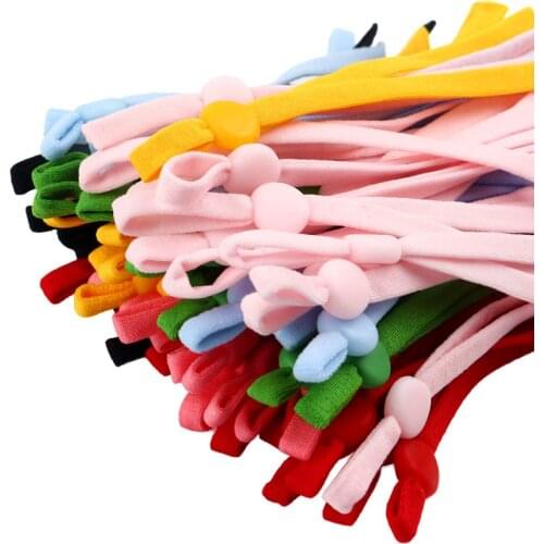 50/100pcs 5mm Adjustable Mask Elastic Band Cord with Buckle Stretchy Mask Earloop Lanyard Earmuff Rope DIY Making Supplies