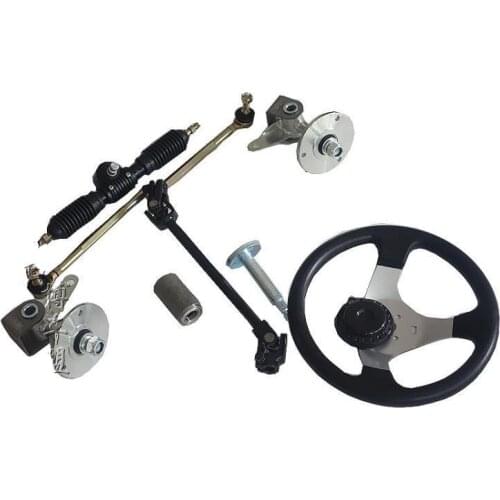 6 Inch Flange GO KART KARTING ATV Motorcycle Steering Gear Rack Universal Joint With Steering Wheel