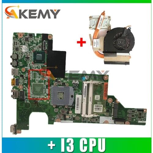 646177-001 CQ43 motherboard HM65+ I3 CPU + radiator For HP CQ43 CQ57 430 431 435 630 635 Laptop Motherboard