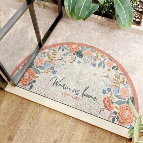 American Semicircle Dust Removal Door Mat Entrance Rug Hallway Kitchen Bath Non-slip Rug Indoor Outdoor Carpet Free Shipping
