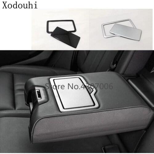 Car Inner Trim Storage Center Console Glove Rear Back Tail Cup Gear Armrest Box Frame 1pcs For VW Audi Q5 L Q5L 2018 2019 2020