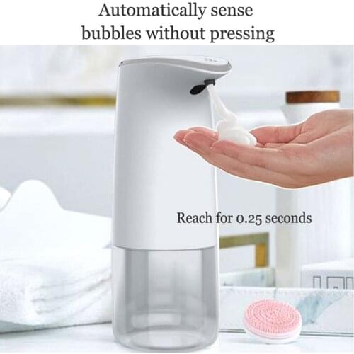 450ML Touchless Bathroom Foam Soap Dispenser Smart Sensor Fluid Soap Dispenser for Kitchen Hand Free Automatic Soap Dispenser