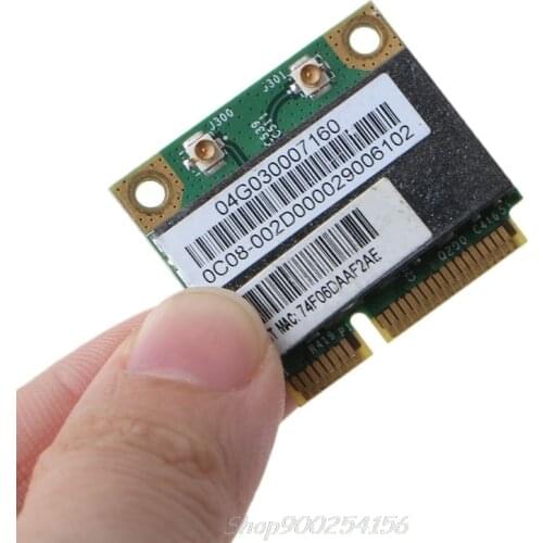 Wireless Card for Broadcom Bcm94313HMGB AW-NB047H BCM4313 Half Mini Pci-e Wifi Net-work Card with Bluetooth-compatible4.0 Au19