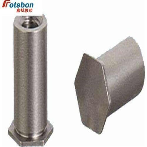 BSO-032-30 Hex Rivet Blind Hole Threaded Standoffs Self Clinching Feigned Crimped Standoff Server Cabinet Sheet Metal Spacer PEM