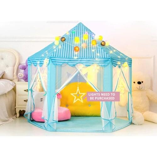 Kids Tent Princess Castle Childrens Tent Tipi Infantil House For Children Teepee Cabana Room Decoration Carpet Playhouse Toy