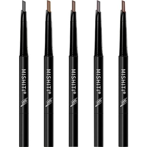 Double-head Rotating Ultra-fine 3D Eyebrow Pencil Dark Brown Coffee Waterproof Long-lasting Eyebrow Pen Korean Cosmetics NEW