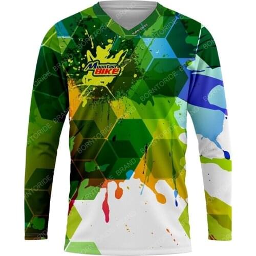 MTB Jersey Enduro Motocross Jersey Maillot Hombre DH Moto MX Downhill Jersey Off Road Mountain Cycling Jersey Spexcel ATV