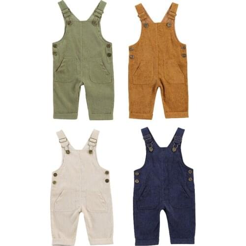 Hot Sell Toddler Baby Girl Boy Match Clothes Stripe Bib Pants Overalls Suspender Pants