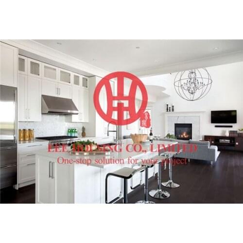 Fashion shaker-style solid wood kitchen cabinet with excellent design and quality shipping by sea