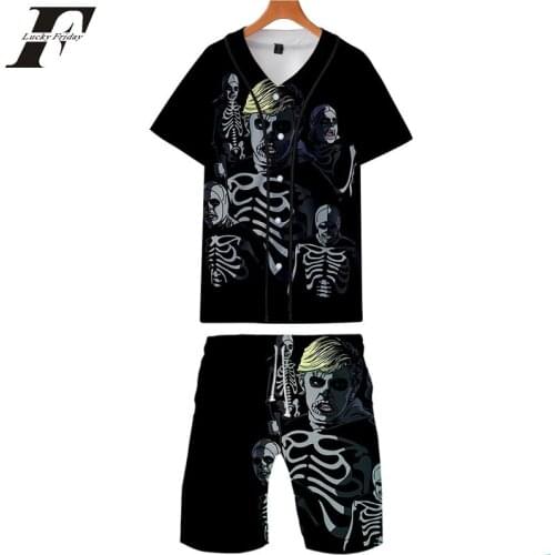 Cobra Kai 3D Print Snake Shirt Harajuku Slim Fit Tops TV Show kpop 2019 Casual Beach Mens Sets Japanese Streetwear Wholesale