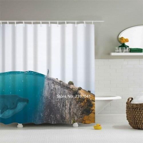 New Cartoon Animal Modern Fashion Flower Shower Curtain Shower Room Waterproof and Mildewproof with Hook Home Decoration