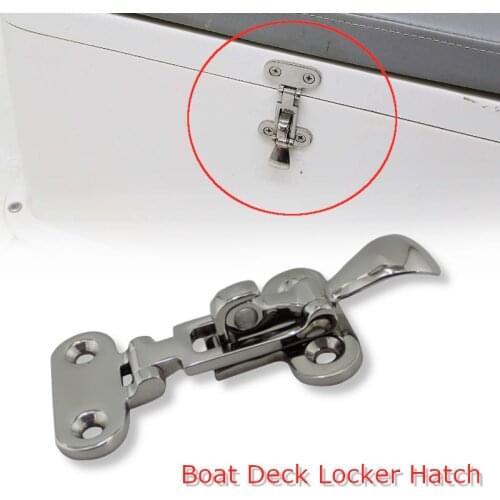 New Marine Boat Stainless Steel Locker Hatch Anti-Rattle Latch Fastener Clamp 4-3/8" for marine hardware boat yacht accessories