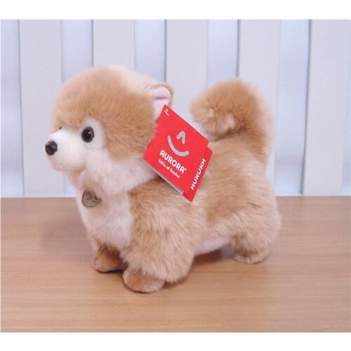 Aurora Pomeranian Doll Frise Puppy Stuffed Shunsuke Dog Animal Dog Plush Toy Cute Simulation Pets Fluffy Dolls Birthday Gifts