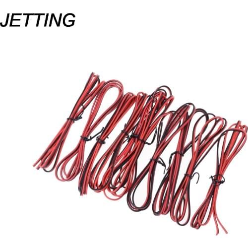JETTING 22AWG 2M/4M 22awg PVC Insulated Wire, 2 pin Red Black cable, Electrical Wire For LED Strip Extension Wire