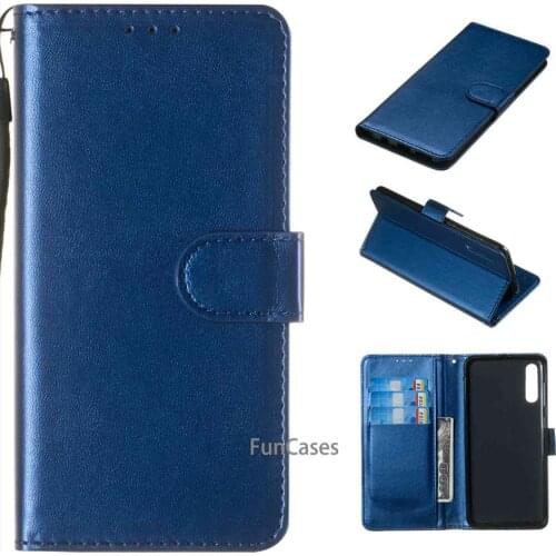 Luxury Magnetic Flip Leather Case For Samsung A50 A 50 Cases Cover Wallet Card Slots Design Business Vintage Book For Galaxy A50