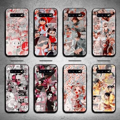 TOPCASHOP Japanese Anime Collection Phone Case Tempered Glass For Samsung S20 Plus S7 S8 S9 S10 Plus Note 8 9 10 Plus