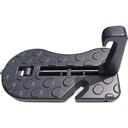 Universal Aluminum Car Auxiliary Pedal On The Roof Pedal Auxiliary Hook Non-Slip Foot Rest Pedal For SUV Jeep Truck