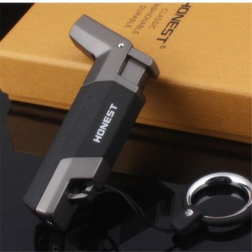 Elbow Torch Turbo Lighter gas Lighter Blue Flame Spray Gun Electronic Lighter 1300C Butane Lighted Cigar Lighters Men Gift