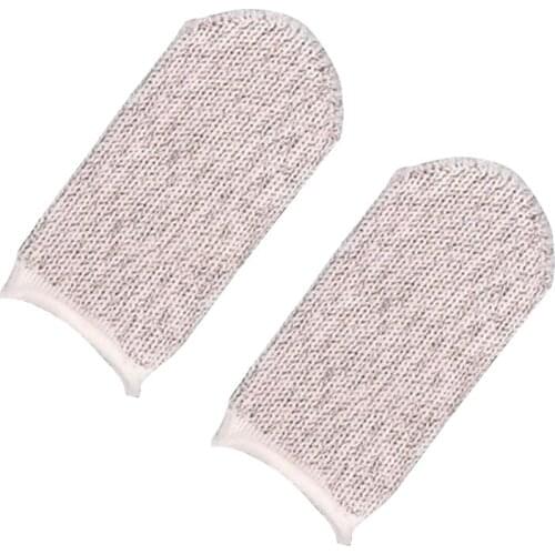 1Pair Sweat-Proof Knitted Fabric Finger Cover Game Touch Screen Finger Sleeves