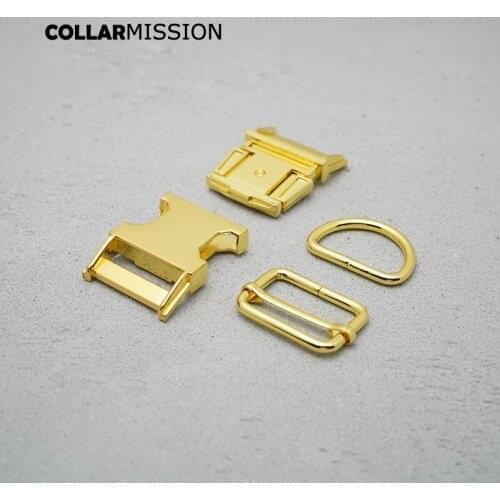 10pcs/lot (metal buckle+adjust buckle+D ring/set) 30mm dog collar accessory durable and strong hardware Kirsite slider 8 kinds