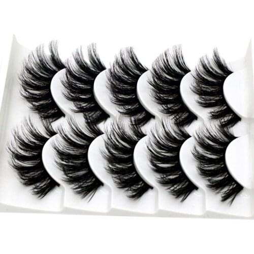 3D-47 Soft And Comfortable Cotton Thread Stem Stereo Multi-Layer Eyelashes Chemical Fiber False Eyelashes