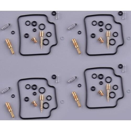 4 Sets Carburetor Rebuild Repair Kits Motorcycle Fit for Honda CB650 SC Nighthawk 650 1983 1984 1985