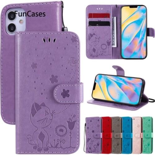 Embossing PU Leather Flip Book Phone Pouch Cover For capa iPhone 8 Fundas Bag Apple 7 SE 2020 12 Mini Plus Pro Max Wallet Case