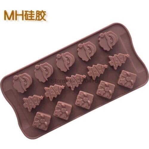 By dhl 200pcs practical Silicone cake molds, silicone molds snowman Christmas tree wand socks, chocolate molds, baking tools