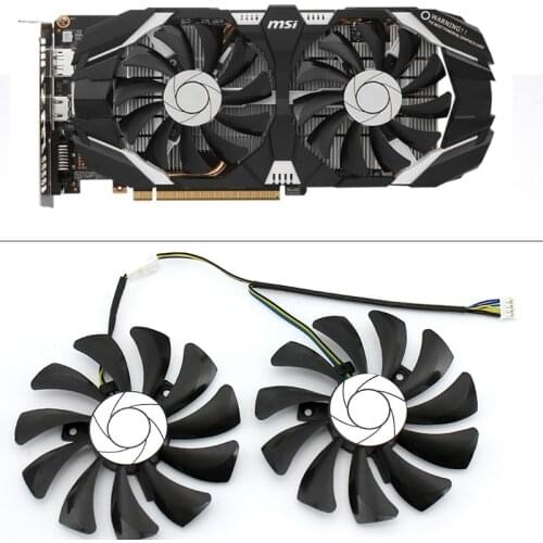 New 85MM HA9010H12F-Z 4Pin Cooler Fan Replacement For MSI GTX 1060 OC 6G GTX 960 P106-100 P106 GTX1060 Graphics Card Fan