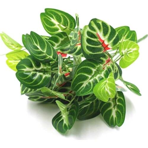 Fake plant Plastic Flower Artificial Plants Green Grass Plastic plant decorative flowers Garden Home Decoration artificial grass