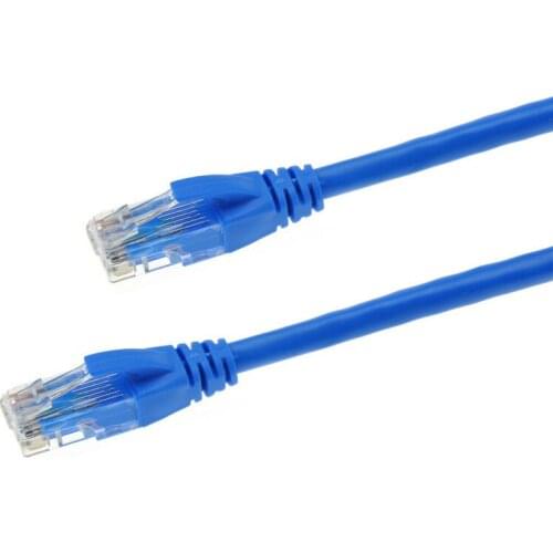 Cabos Ethernet CAT6 Seis Gigabit Rede de Computadores Internet Linhas Duplo Blindado Rede Estavel Para Computador Cor Azul