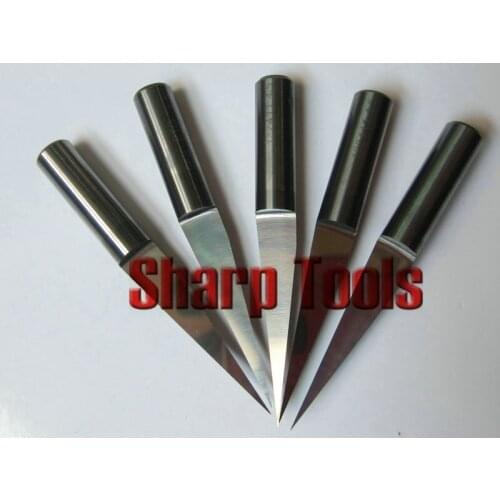 6mm 10 Degree 0.1-0.5mm Tip PCB Engraving V Bits CNC Router Tools End Mill Carbide Cutter 3D Milling Cutters for Woodworking
