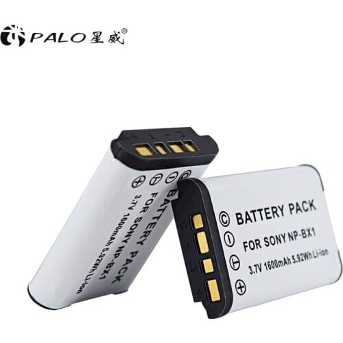 PALO 1600mAh NP-BX1 npbx1 bx1 Li-ion Battery for sony DC-GX850K DMC-GM5 DMC-GM1KD Lithium Ion Rechargeable Camera Battery Pack