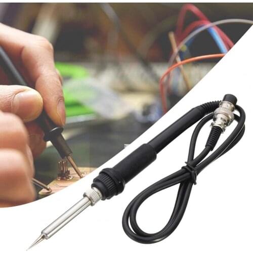 Soldering Iron Handle 5 Pin Heat Insulation Silicone Ceramic Heating Element Soldering Grip Repair