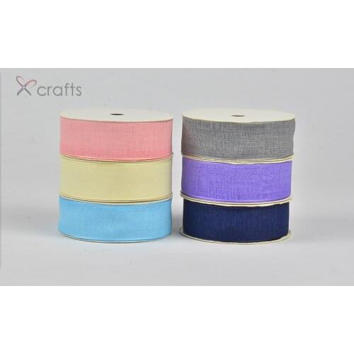 PPCrafts 1" 25MM Cotton And Linen For DIY Hairbow Crafts Decoration Free Shipping