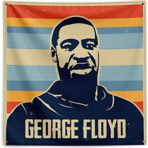 Protest Flag I CAN'T BREATHE BLACK LIVES MATTER Flag Portable March Tapestry Wall Hanging For Outdoor Street BLM