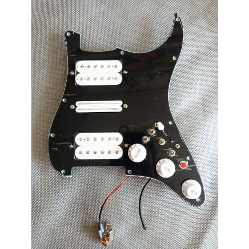 Rare Black HSH Guitar Pickups Pickguard White Humbucker Pickup Single cut switch Suitable for ST Guitar