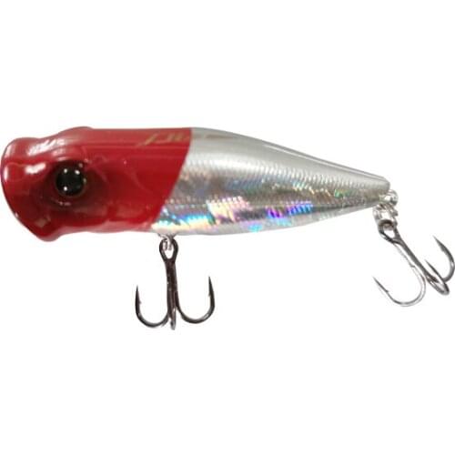 Lutac Fishing Lures Poppers Saltwater 50mm 5g BKK Hook 3D Fish Eyes
