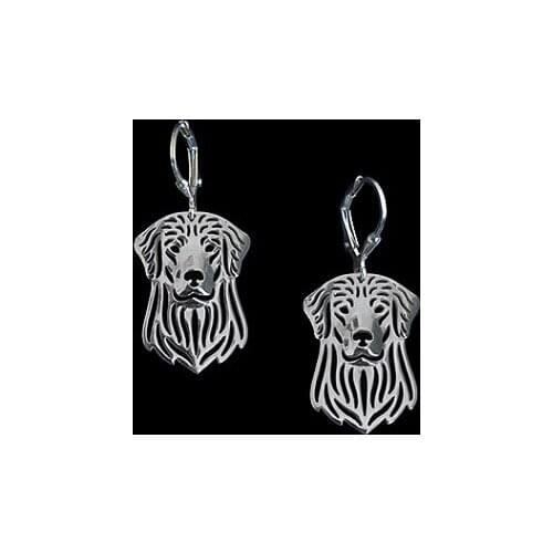 Wholesale Handmade Cartoon GOLDEN RETRIEVER Earring jewelry golden color plated mini dog Earring 12pair/lot