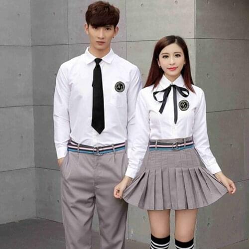 Adult Japanese Teenager School Uniform Students Summer School Wear Male and Female High School Uniform Graduation Costume D-0200
