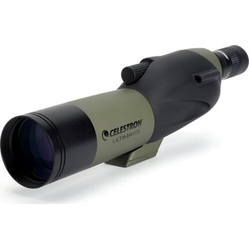 Celestron ULTIMA65 STRAIGHT Refractor Spotting Scope 18x-55x Zoom Telescope Multi-Coated for Bird Watching Hunting Travel